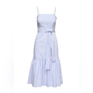 Banana Republic Blue Striped Midi Dress